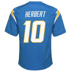 Justin Herbert Los Angeles Chargers Youth Game Jersey Powder Blue - Nike