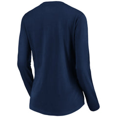 Indianapolis Colts Women's Banner Wave V-Neck Long Sleeve T-Shirt Navy - NFL