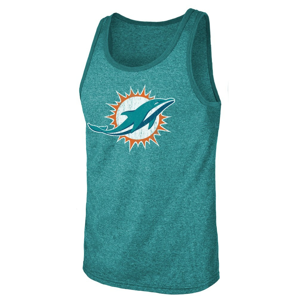 Tua Tagovailoa Miami Dolphins Majestic Threads Name & Number Tri-Blend Tank Top Aqua - NFL