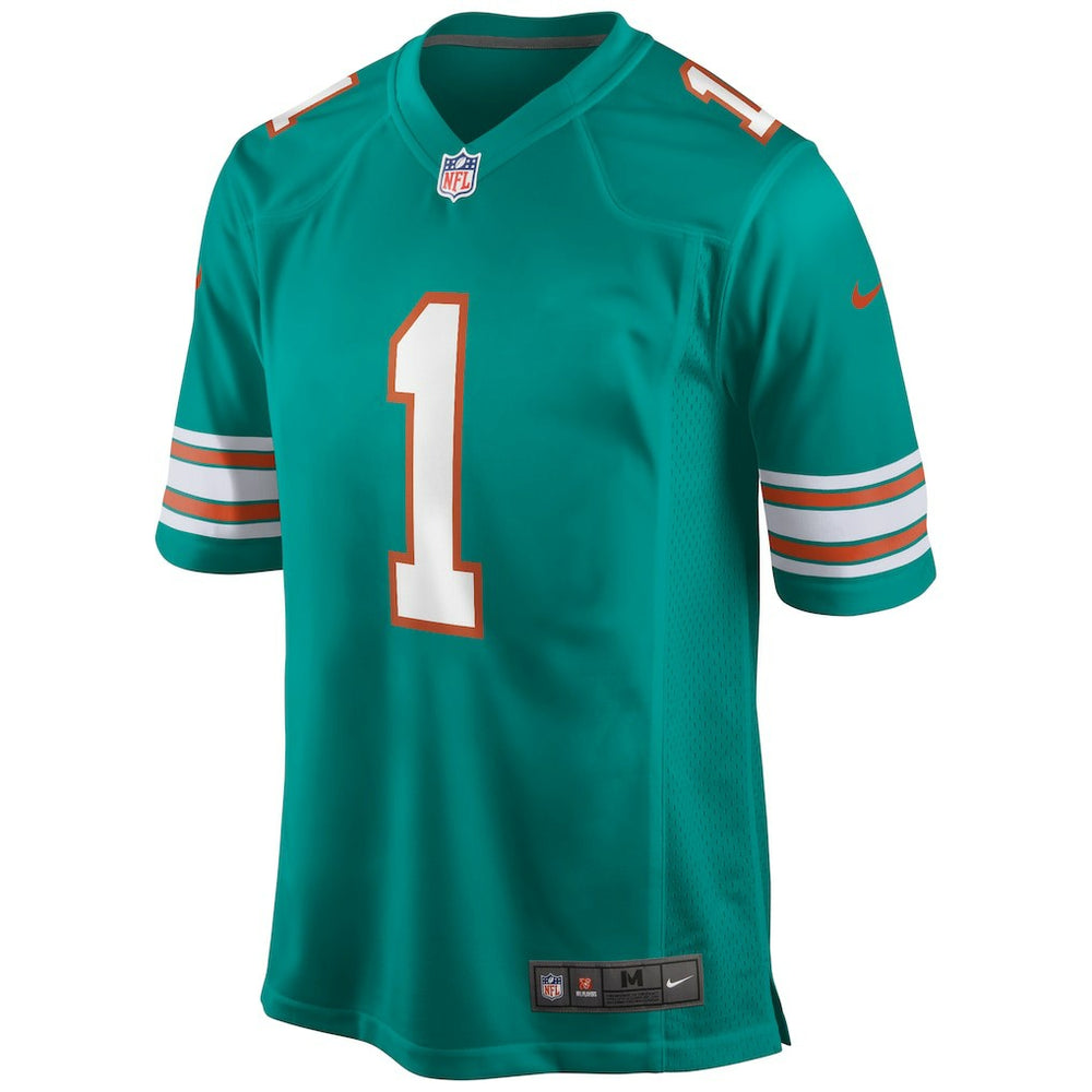 Tua Tagovailoa Miami Dolphins Alternate Game Jersey Aqua - Nike