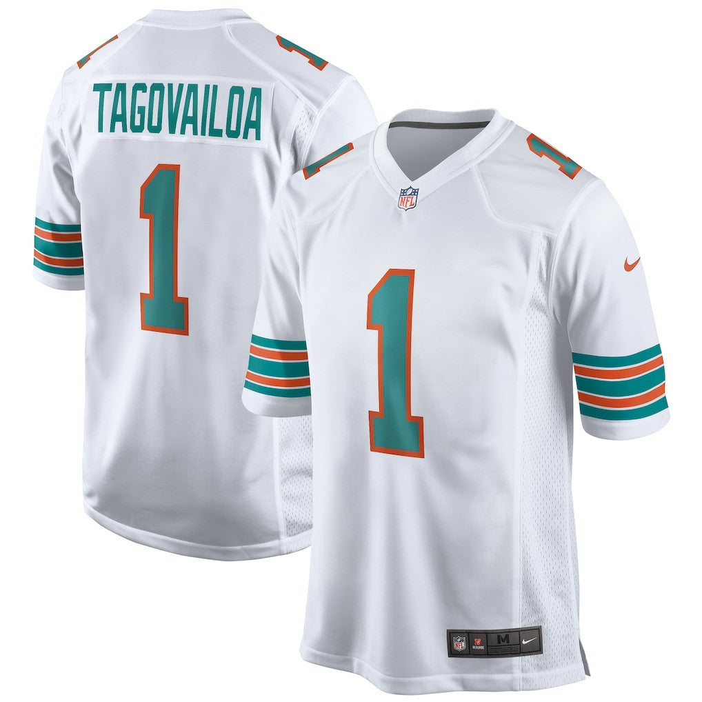Tua Tagovailoa Miami Dolphins 2nd Alternate Game Jersey White - Nike
