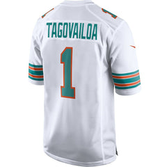 Tua Tagovailoa Miami Dolphins 2nd Alternate Game Jersey White - Nike