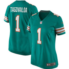 Tua Tagovailoa Miami Dolphins Women's Alternate Game Jersey Aqua - Nike