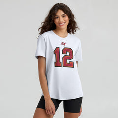 Tom Brady Tampa Bay Buccaneers Women's Name & Number T-Shirt White - Nike