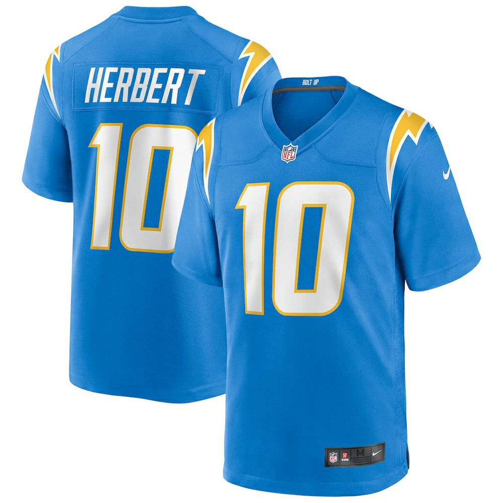 Justin Herbert Los Angeles Chargers Player Game Jersey Powder Blue - Nike