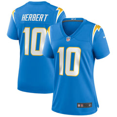 Justin Herbert Los Angeles Chargers Women's Player Game Jersey Powder Blue - Nike