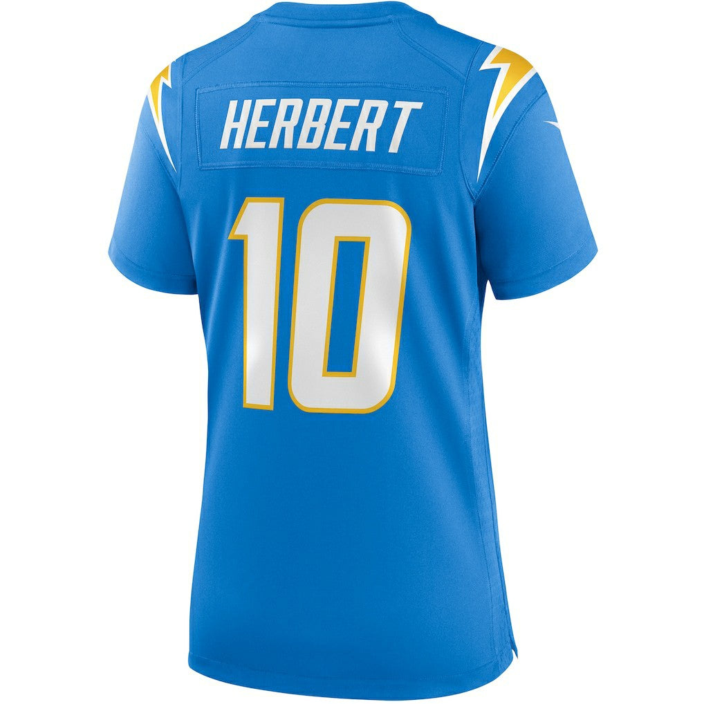 Justin Herbert Los Angeles Chargers Women's Player Game Jersey Powder Blue - Nike