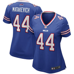 Tyler Matakevich Buffalo Bills Women's Player Game Jersey Royal - Nike