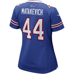 Tyler Matakevich Buffalo Bills Women's Player Game Jersey Royal - Nike