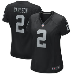 Daniel Carlson Las Vegas Raiders Women's Player Game Jersey Black - Nike