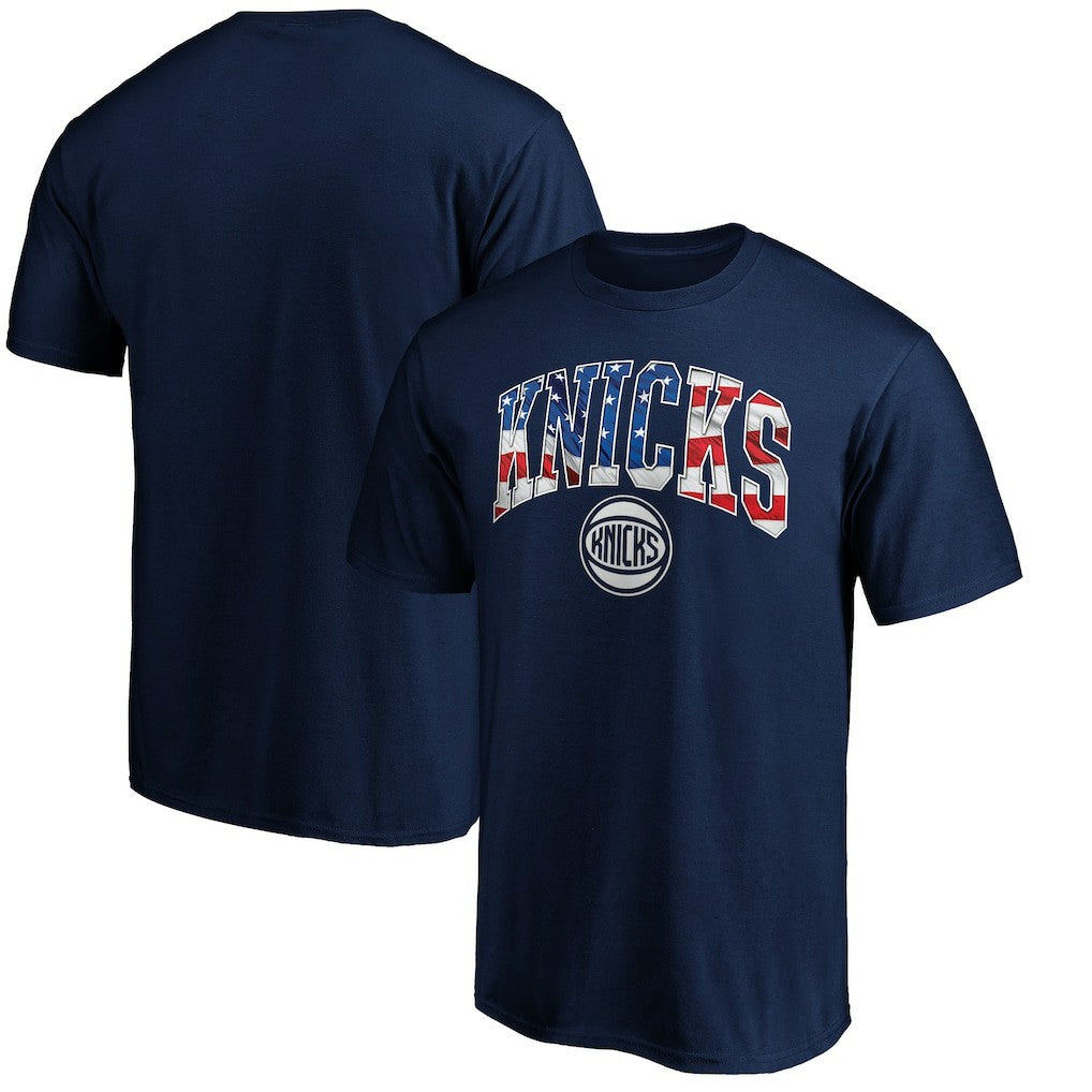 NBA - New York Knicks Banner Wave T-Shirt - Navy