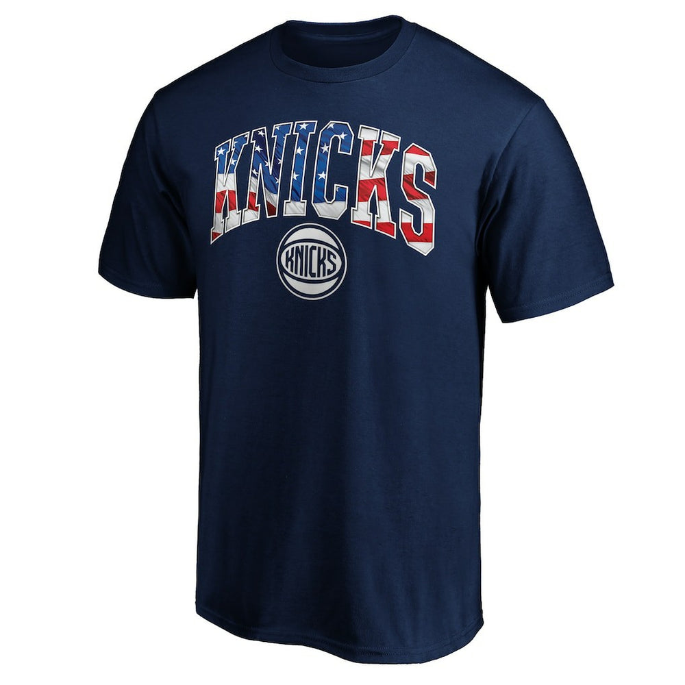 NBA - New York Knicks Banner Wave T-Shirt - Navy