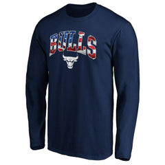 NBA - Chicago Bulls Banner Wave Long Sleeve T-Shirt - Navy