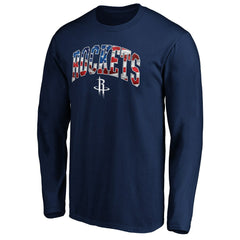 NBA - Houston Rockets Banner Wave Long Sleeve T-Shirt - Navy