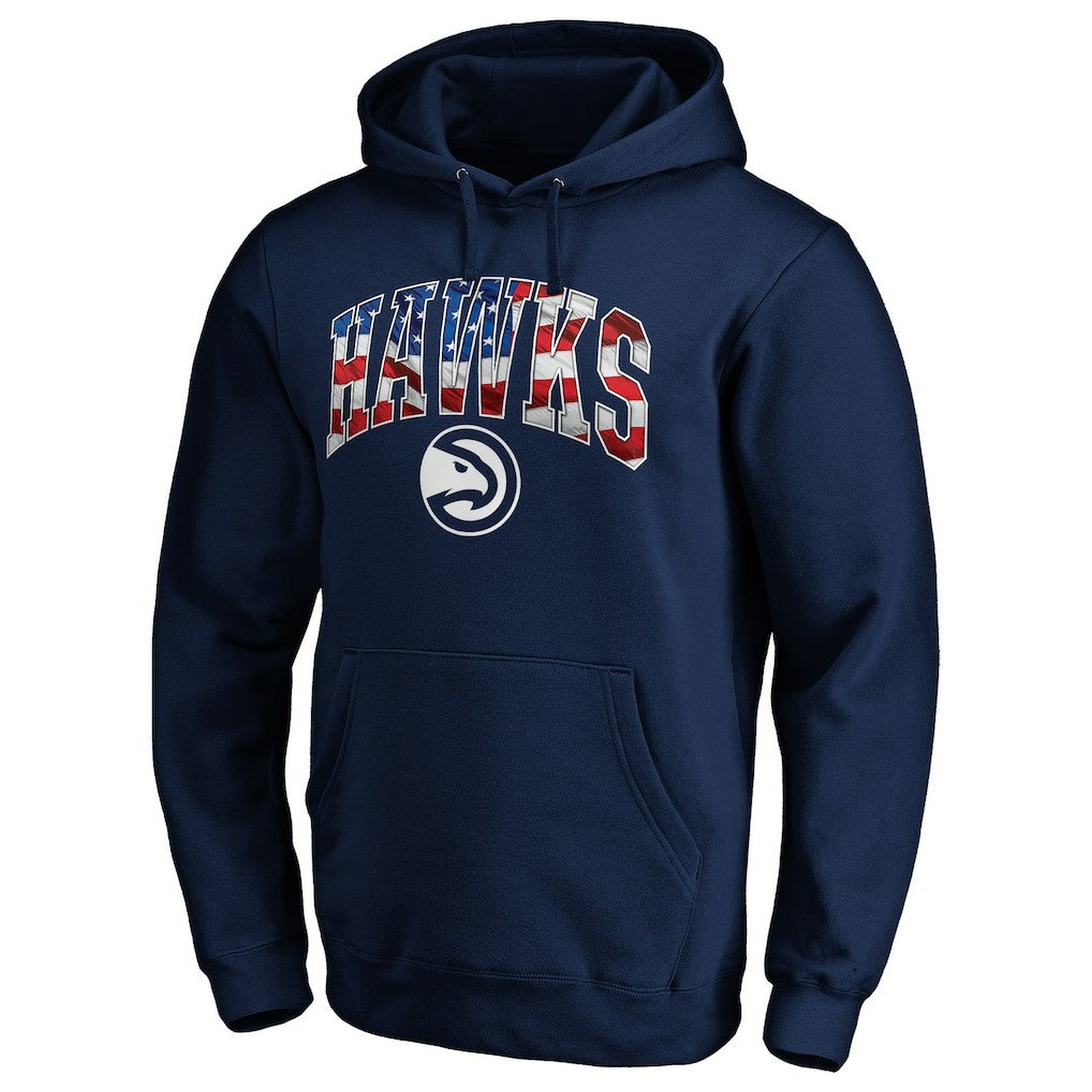 NBA - Atlanta Hawks Banner Wave Pullover Hoodie - Navy