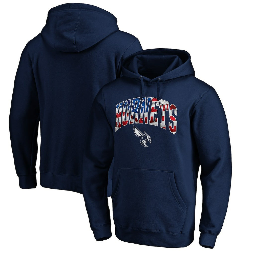 NBA - Charlotte Hornets Banner Wave Pullover Hoodie - Navy