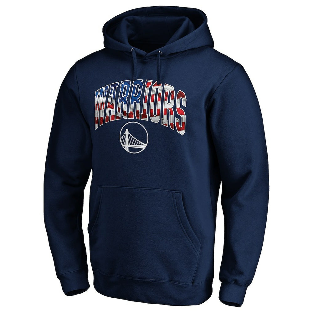 NBA - Golden State Warriors Banner Wave Pullover Hoodie - Navy