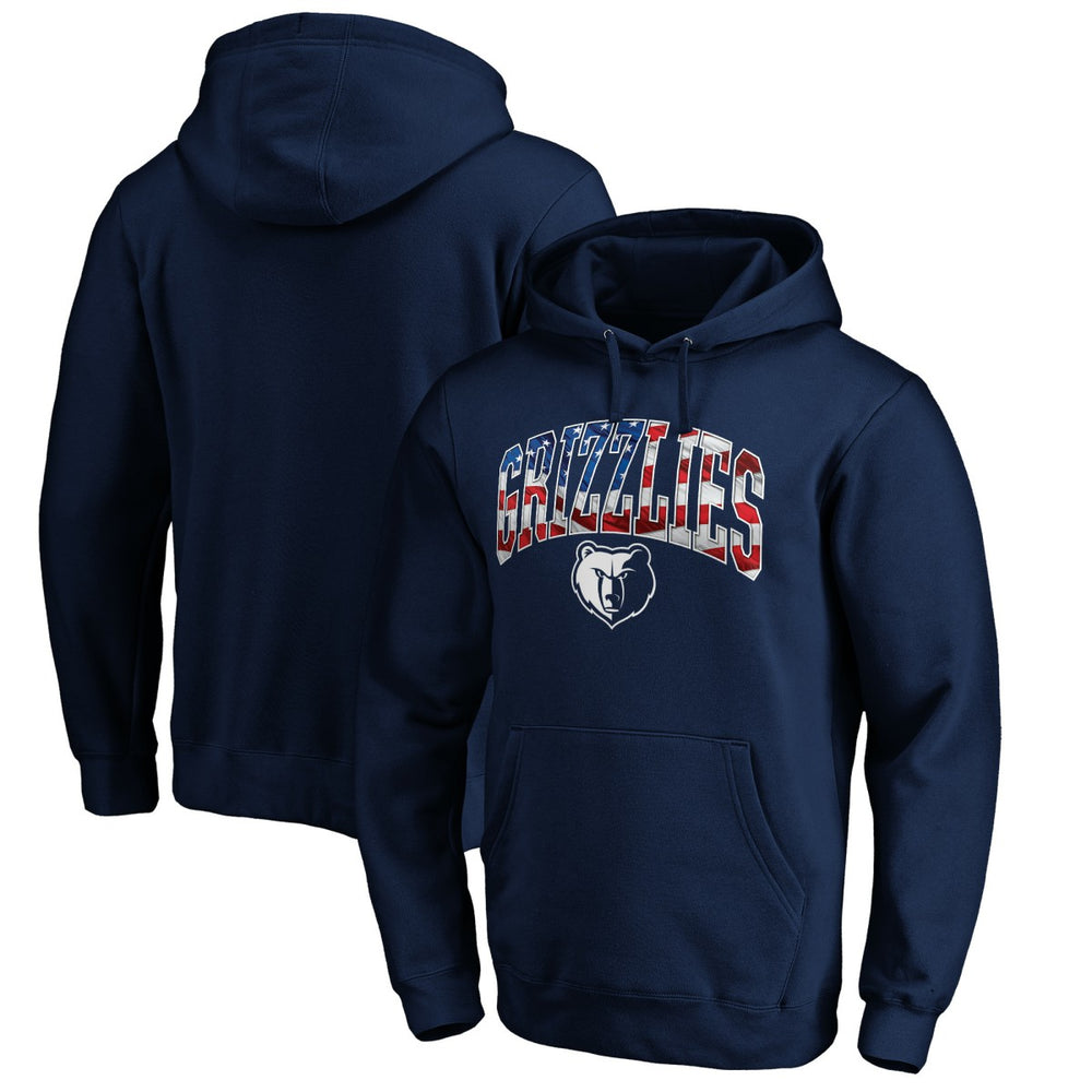 NBA - Memphis Grizzlies Banner Wave Pullover Hoodie - Navy