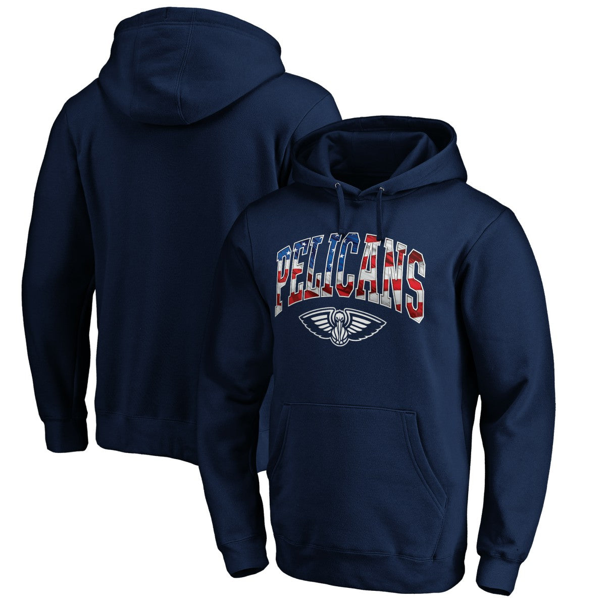 NBA - New Orleans Pelicans Banner Wave Pullover Hoodie - Navy