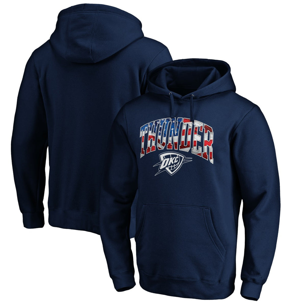 NBA - Oklahoma City Thunder Banner Wave Pullover Hoodie - Navy