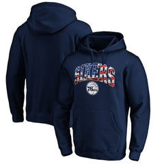 NBA - Philadelphia 76ers Banner Wave Pullover Hoodie - Navy