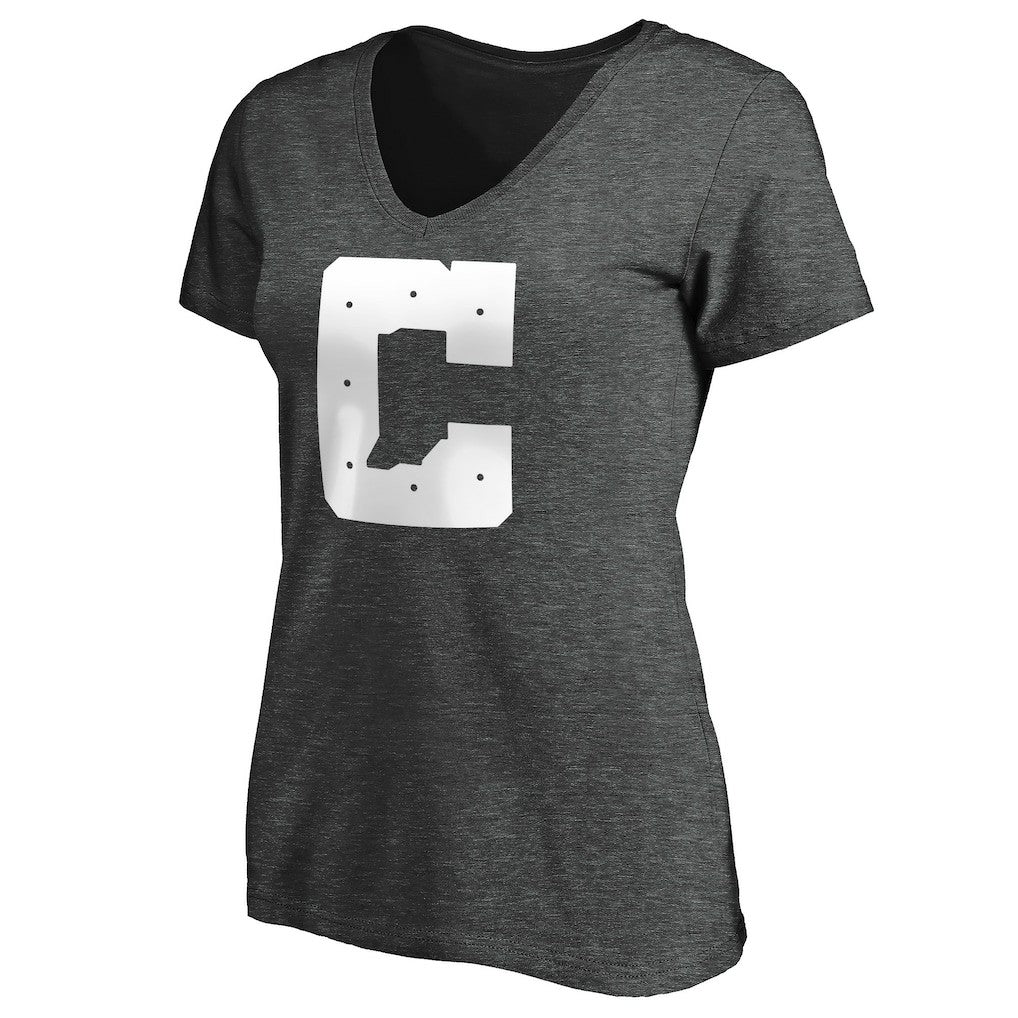 Indianapolis Colts Women's Secondary Logo V-Neck T-Shirt Heather Gray - NFL