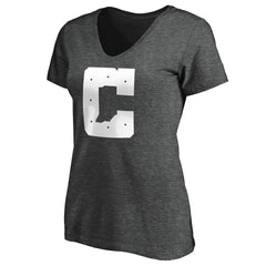 Indianapolis Colts Women's Secondary Logo V-Neck T-Shirt Heather Gray - NFL