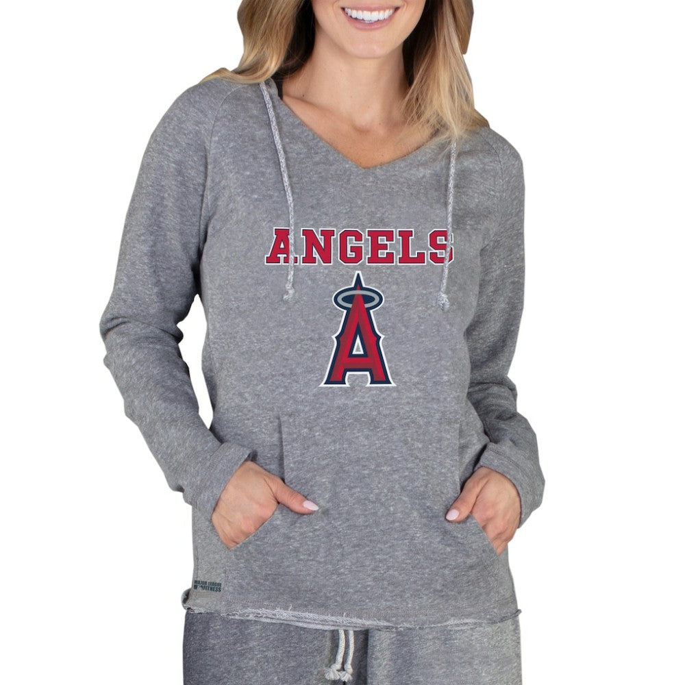 Los Angeles Angels Concepts Sport Women's Mainstream Terry Long Sleeve Hoodie Top for sale