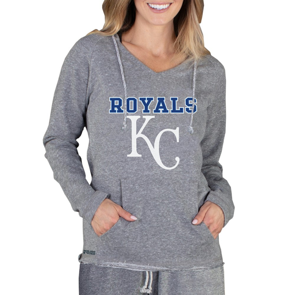 Kansas City Royals Concepts Sport Women's Mainstream Terry Long Sleeve Hoodie Top Lifestyle