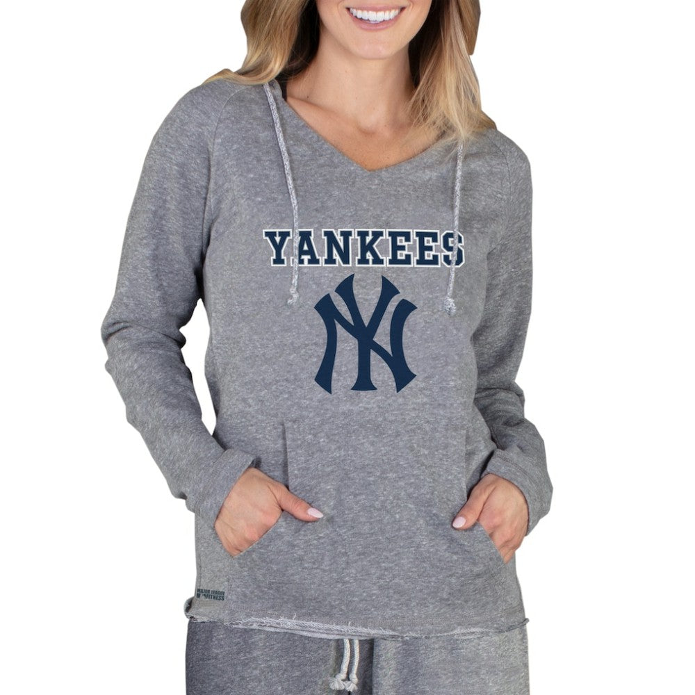 New York Yankees Concepts Sport Women's Mainstream Terry Long Sleeve Hoodie Top for sale