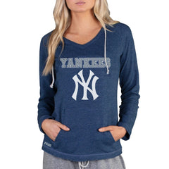 New York Yankees Concepts Sport Women's Mainstream Terry Long Sleeve Hoodie Top On Sale