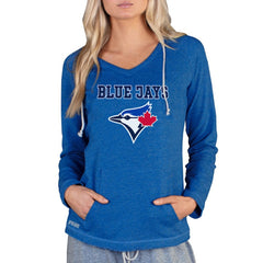 Toronto Blue Jays Concepts Sport Women's Mainstream Terry Long Sleeve Hoodie Top On Sale