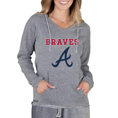 Atlanta Braves Concepts Sport Women's Mainstream Terry Long Sleeve Hoodie Top Lifestyle