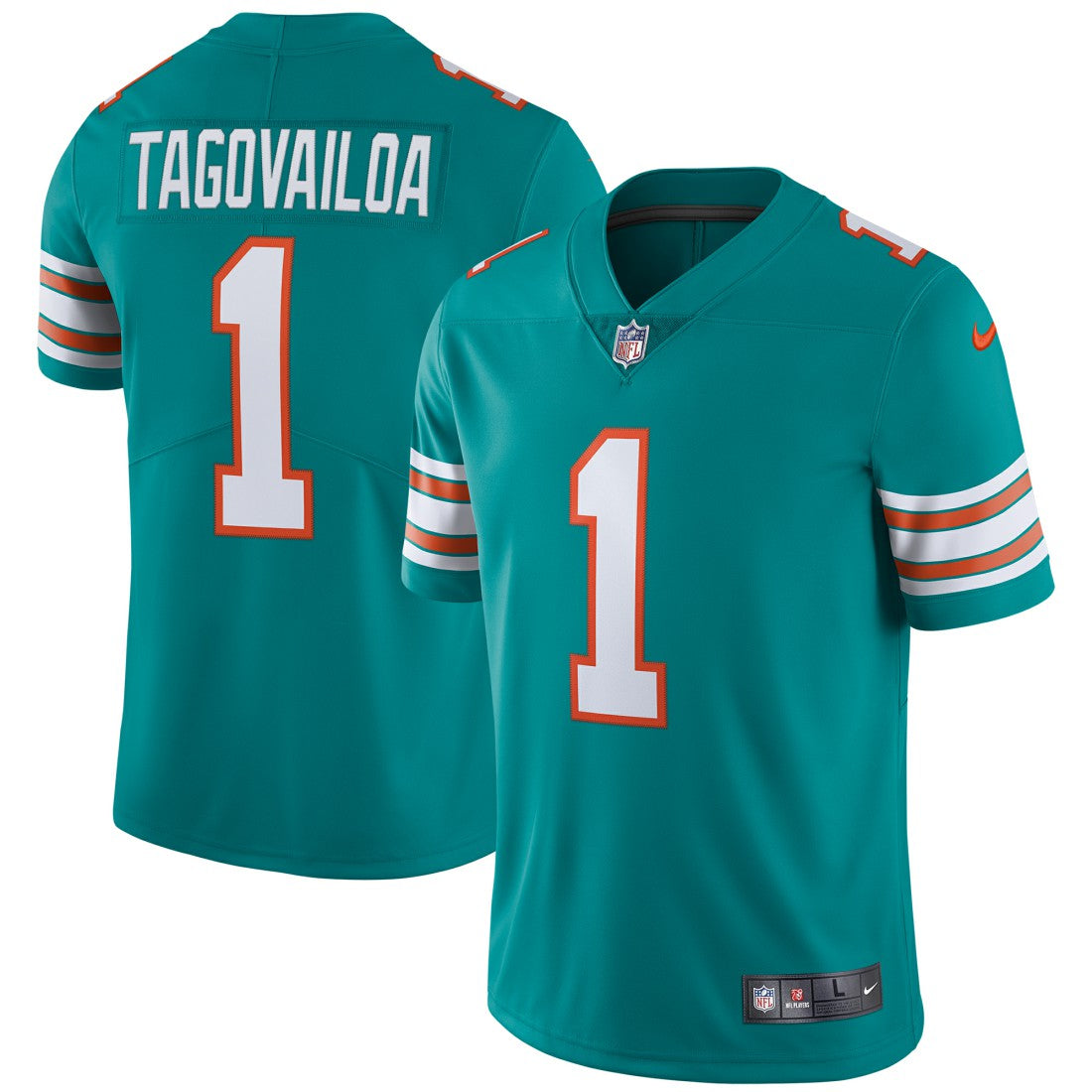 Tua Tagovailoa Miami Dolphins Alternate Vapor Limited Jersey Aqua - Nike