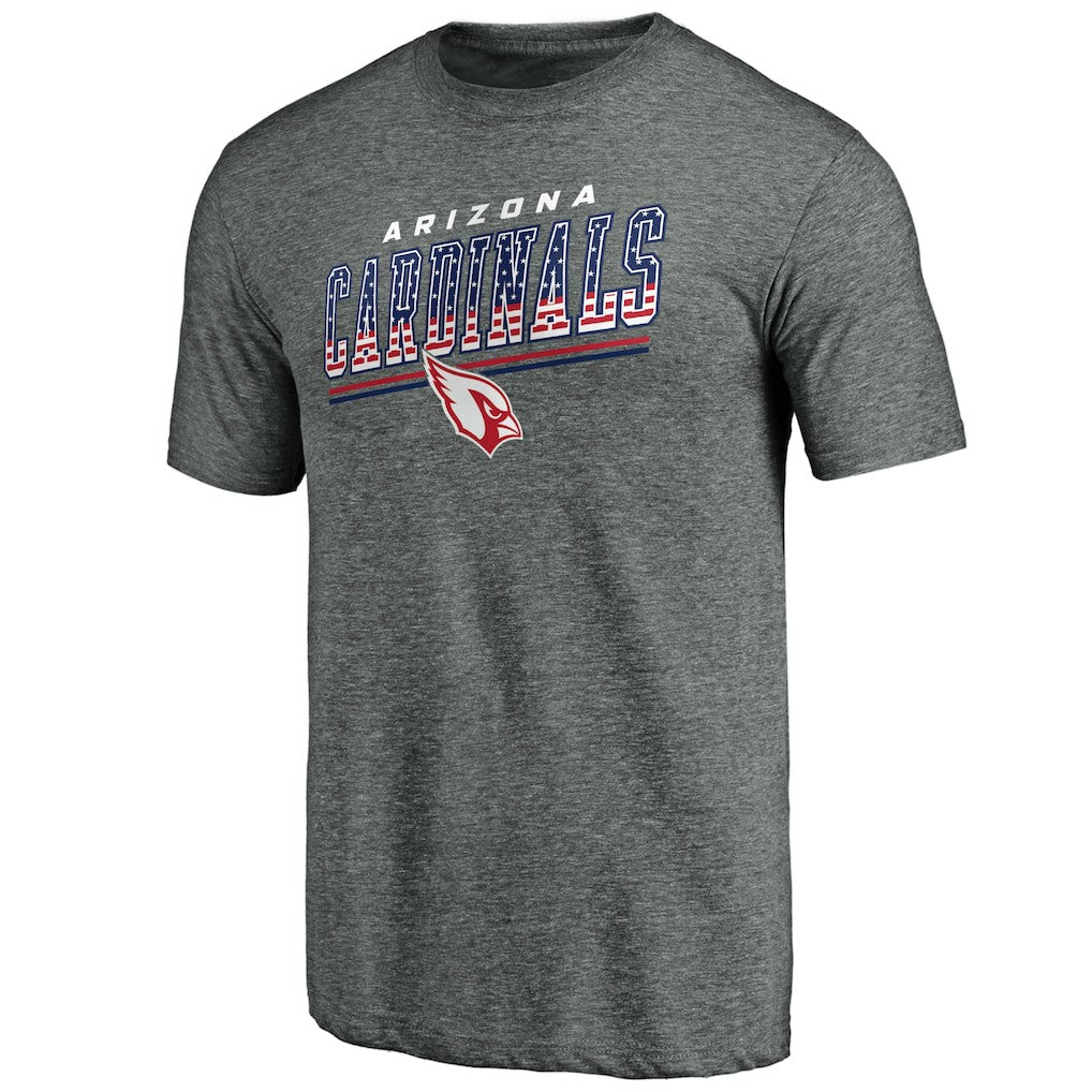 Arizona Cardinals Team Freedom Tri-Blend T-Shirt Gray - NFL