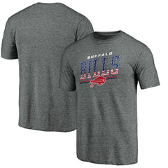 Buffalo Bills Team Freedom Tri-Blend T-Shirt Gray - NFL