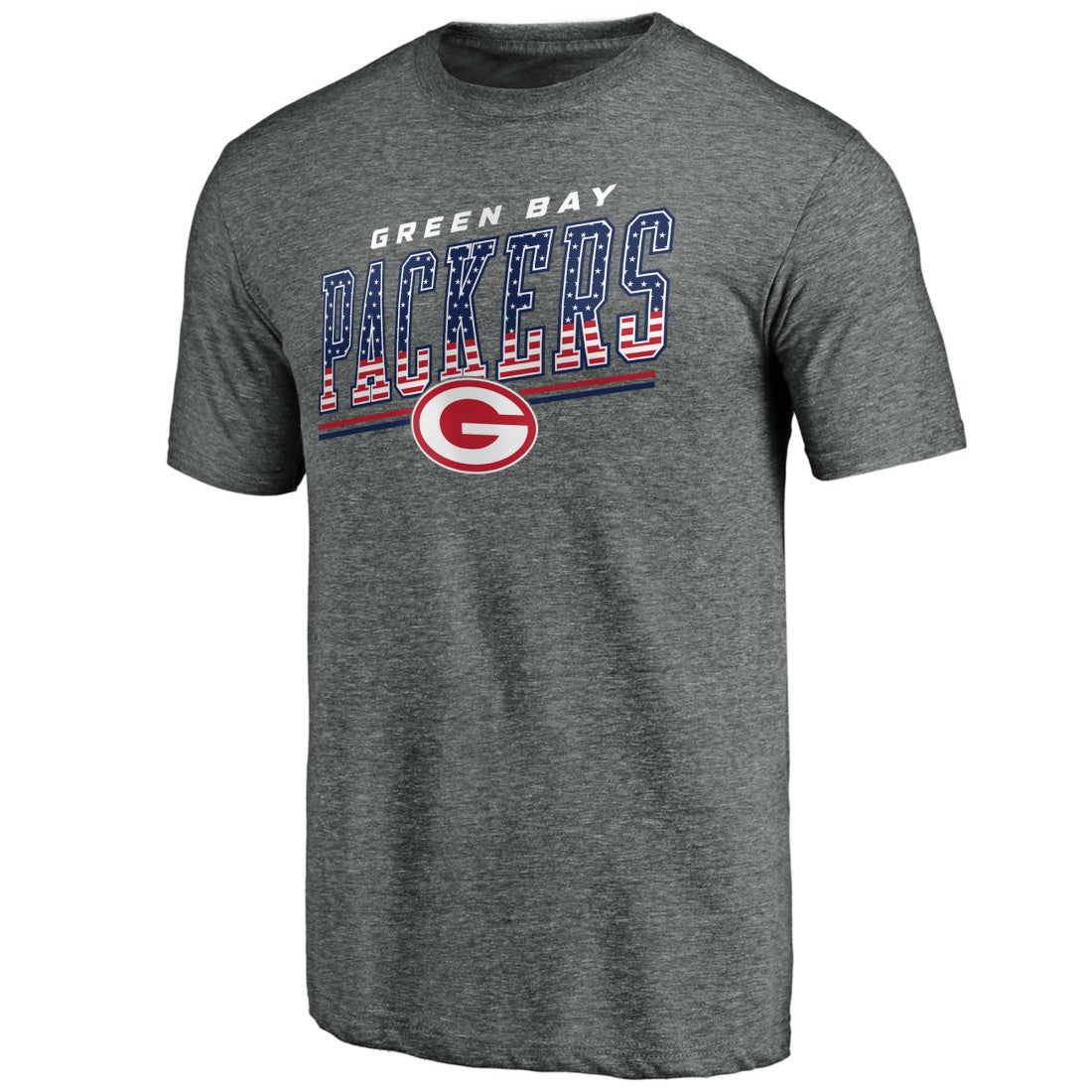 Green Bay Packers Team Freedom Tri-Blend T-Shirt Gray - NFL
