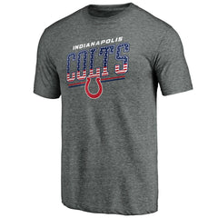 Indianapolis Colts Team Freedom Tri-Blend T-Shirt Gray - NFL