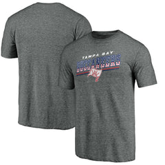 Tampa Bay Buccaneers Team Freedom Tri-Blend T-Shirt Gray - NFL