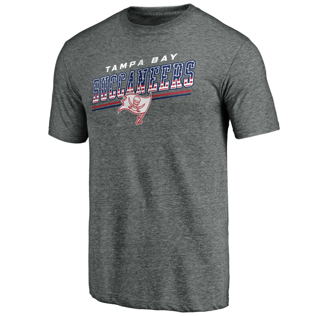 Tampa Bay Buccaneers Team Freedom Tri-Blend T-Shirt Gray - NFL
