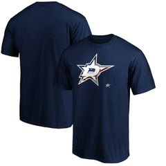 Dallas Stars - Banner Wave Logo T-Shirt Navy