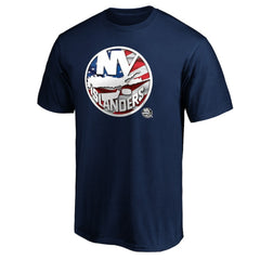 New York Islanders - Banner Wave Logo T-Shirt Navy