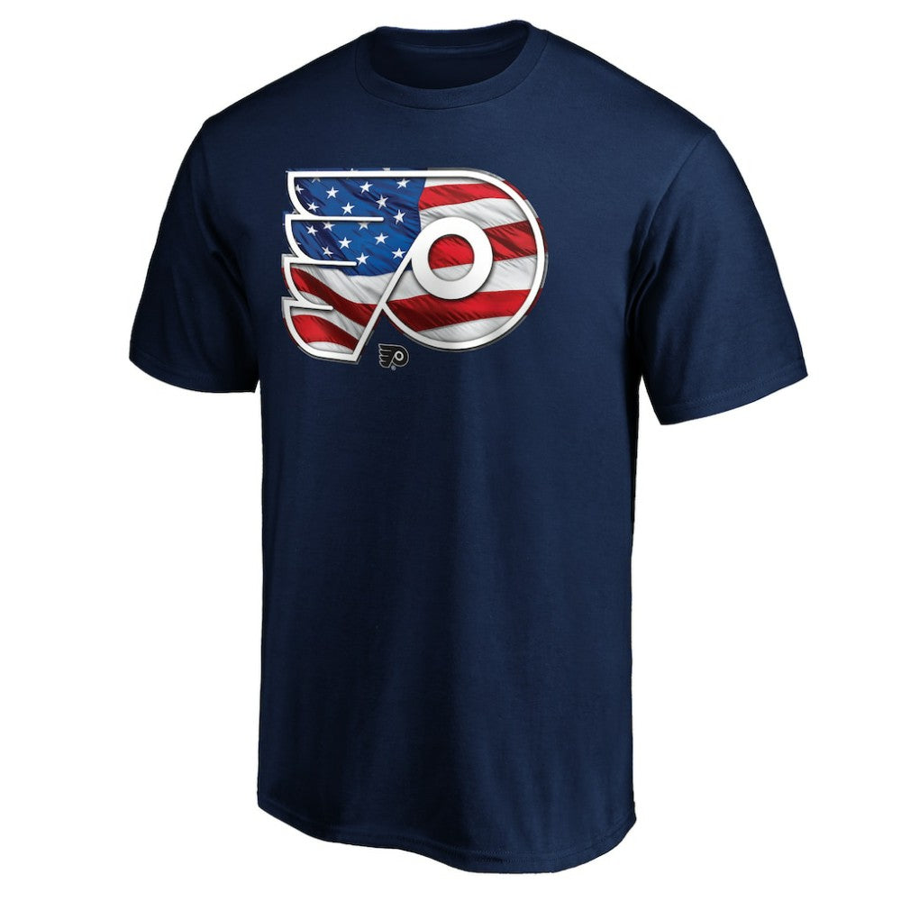 Philadelphia Flyers - Banner Wave Logo T-Shirt Navy