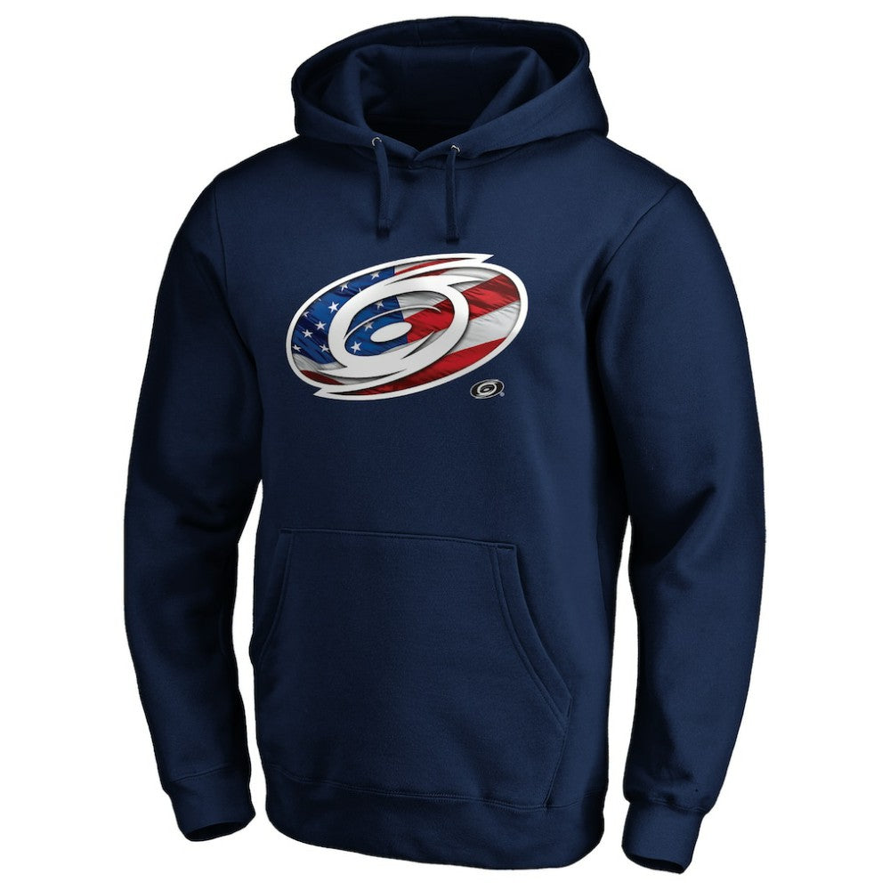 Carolina Hurricanes - Banner Wave Logo Pullover Hoodie Navy