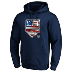 Los Angeles Kings - Banner Wave Logo Pullover Hoodie Navy