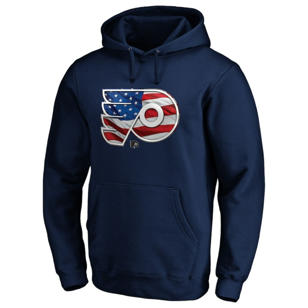 Philadelphia Flyers - Banner Wave Logo Pullover Hoodie Navy
