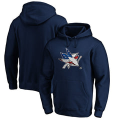 San Jose Sharks - Banner Wave Logo Pullover Hoodie Navy