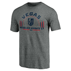 Vegas Golden Knights Team Freedom Tri-Blend T-Shirt Heathered Gray