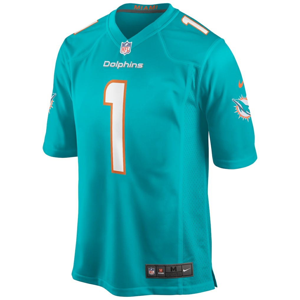 Tua Tagovailoa Miami Dolphins Player Game Jersey Aqua - Nike
