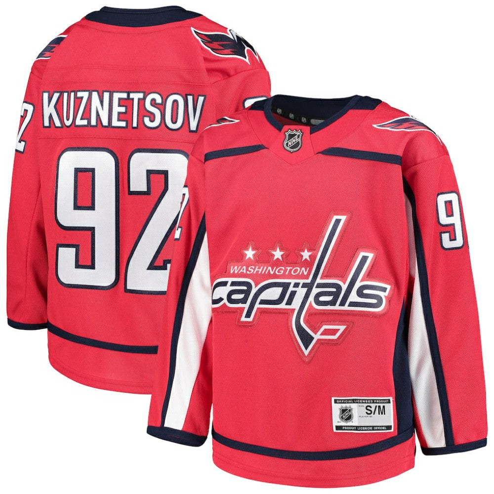 Evgeny Kuznetsov Washington Capitals Youth Home Premier Player Jersey - Red | NHL Jerseys